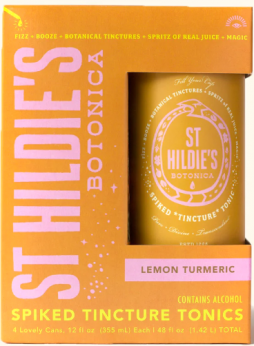 St Hildie's Lemon Turmeric Spiked Tonic (4 pk)